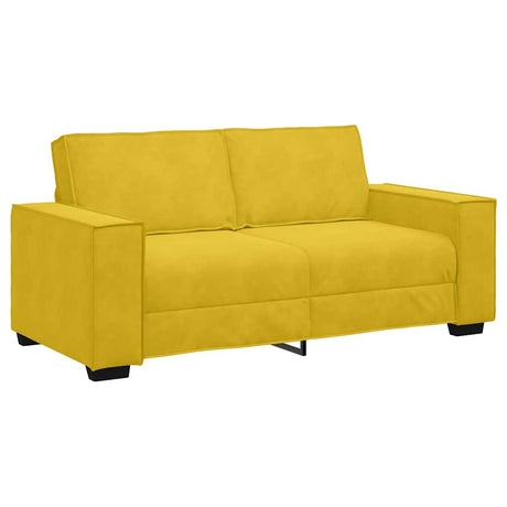 Vidaxl tweezitsbank 180x78x84 cm fluweel geel