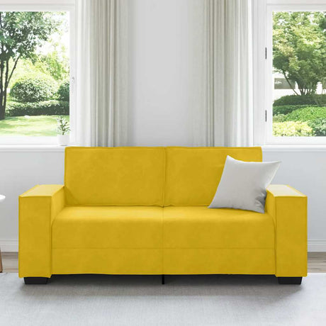Vidaxl tweezitsbank 180x78x84 cm fluweel geel