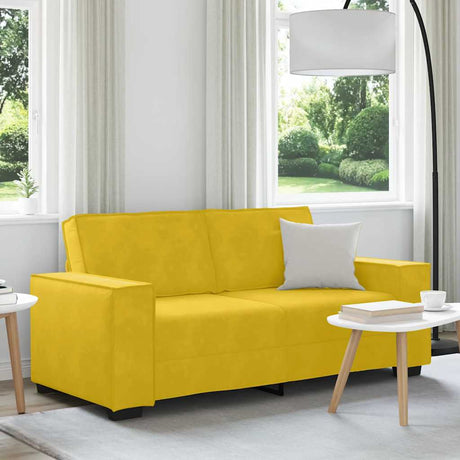 Vidaxl tweezitsbank 180x78x84 cm fluweel geel