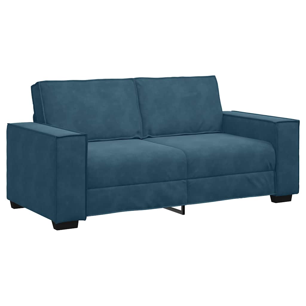 Vidaxl tweezitsbank 180x78x84 cm fluweel blauw