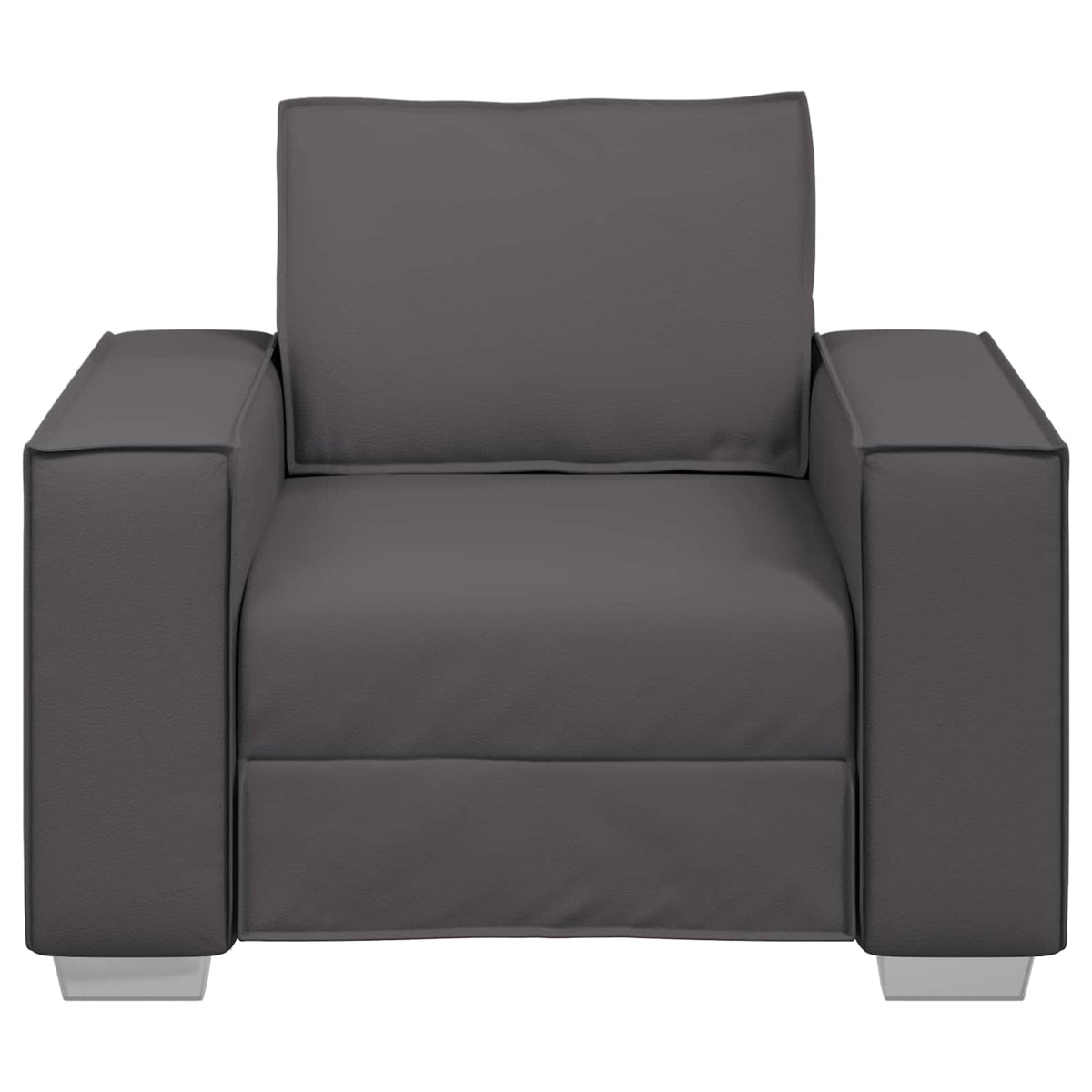 Vidaxl sofa stoel grijs 100 cm nep leer