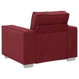 Vidaxl sofa stoel wijnrood 100 cm nep leer