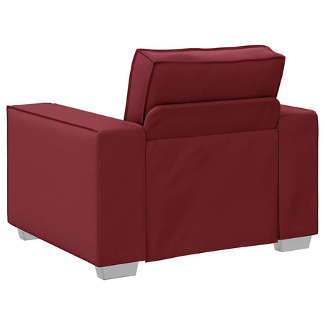 Vidaxl sofa stoel wijnrood 100 cm nep leer