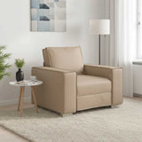 Vidaxl sofa stoel cappuccino 100 cm nep leer