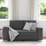 Vidaxl loveseat grijs 160 cm nep leer