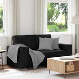 Vidaxl loveseat zwart 160 cm nep leer