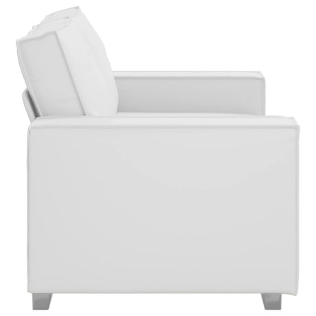 Vidaxl loveseat wit 160 cm nep leer