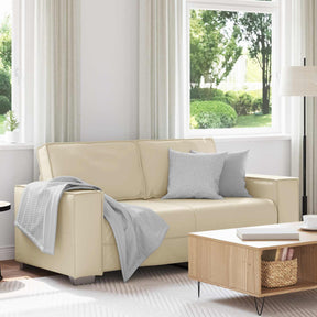 Vidaxl loveseat crème 180 cm nep leer