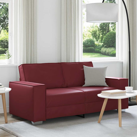 Vidaxl loveseat wijnrood 180 cm nep leer