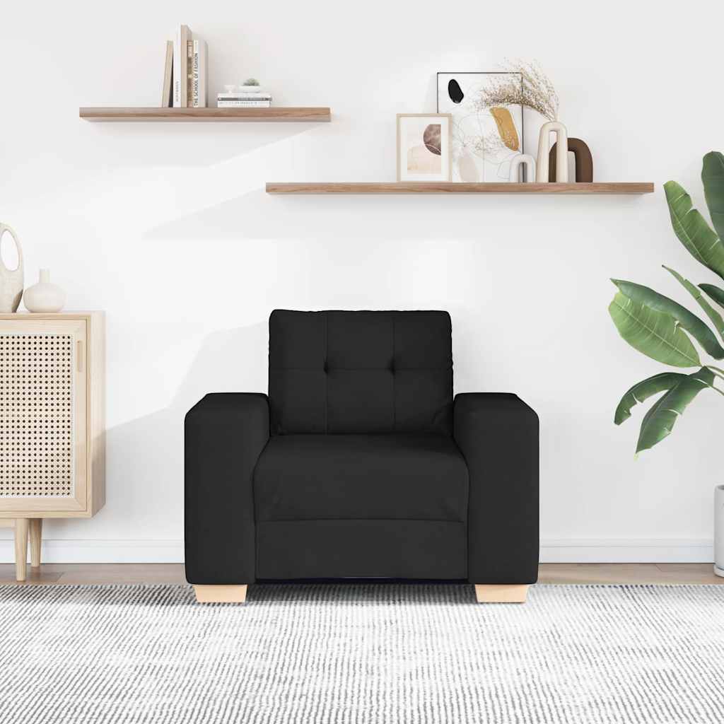 Vidaxl fauteuil 100x78x80 cm stof zwart