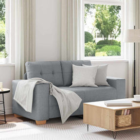 Vidaxl loveseat bank 160x77x82 cm stof lichtgrijs