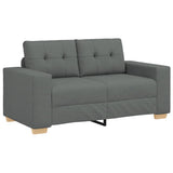 Vidaxl loveseat bank 160x77x82 cm stof donkergrijs