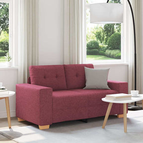 Vidaxl loveseat bank wijnrood 160x77x82 cm stof