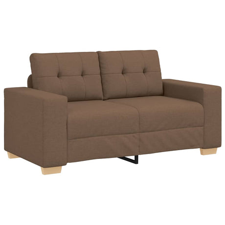 Vidaxl loveseat bank bruin 160x77x82 cm stof