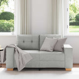 Vidaxl loveseat wolkengrijs 160 cm stof