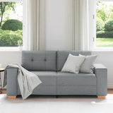 Vidaxl loveseat bank 180x77x82 cm stof lichtgrijs