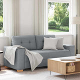 Vidaxl loveseat bank 180x77x82 cm stof lichtgrijs