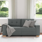 Vidaxl loveseat bank 180x77x82 cm stof donkergrijs