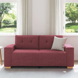 Vidaxl loveseat bank wijnrood 180x77x82 cm stof