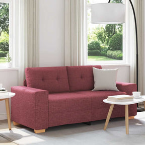 Vidaxl loveseat bank wijnrood 180x77x82 cm stof
