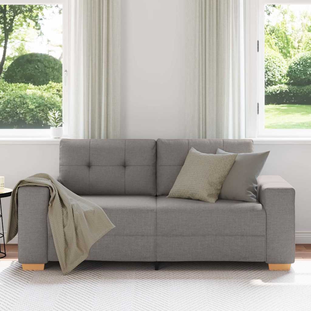 Vidaxl loveseat bank taupe 180x77x82 cm stof