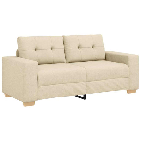 Vidaxl loveseat bank crème 180x77x82 cm stof