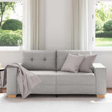 Vidaxl loveseat bank wolkengrijs 180x77x82 cm stof