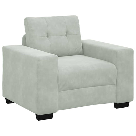 Vidaxl fauteuil 100x78x80 cm fluweel lichtgrijs