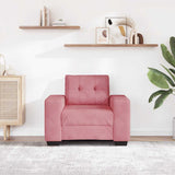 Vidaxl sofastoel roze 100x78x80 cm fluweel