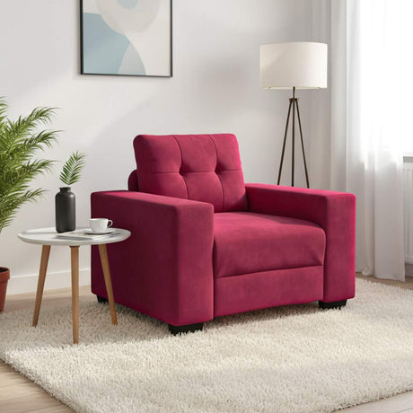 Vidaxl sofastoel wijnrood 100x78x80 cm fluweel