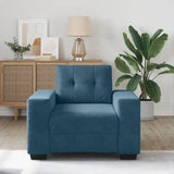 Vidaxl sofastoel blauw 100x78x80 cm fluweel