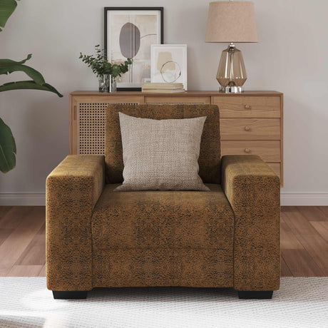 Vidaxl sofa stoel bruin 100 cm nep suede leer