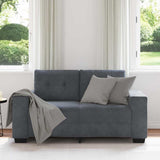 Vidaxl loveseat bank 160x77x82 cm fluweel donkergrijs