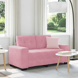 Vidaxl loveseat roze 160 cm fluweel
