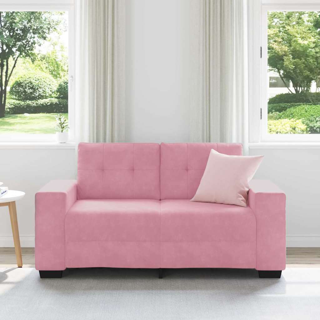 Vidaxl loveseat roze 160 cm fluweel