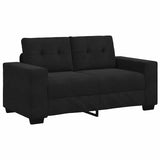 Vidaxl loveseat bank 160x77x82 cm fluweel zwart