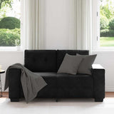 Vidaxl loveseat bank 160x77x82 cm fluweel zwart