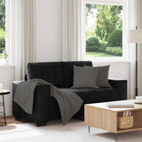 Vidaxl loveseat bank 160x77x82 cm fluweel zwart