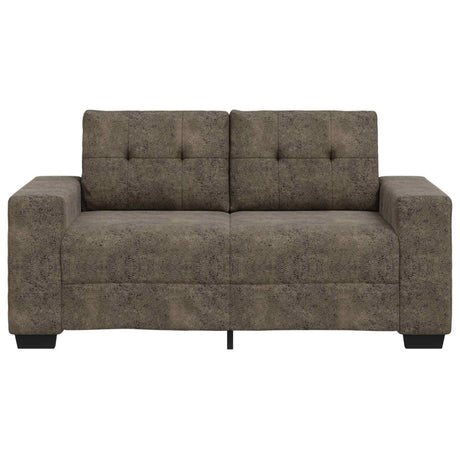 Vidaxl loveseat donkergrijs 160 cm kunst suède leer