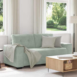 Vidaxl loveseat bank 180x77x82 cm fluweel lichtgrijs