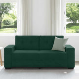 Vidaxl loveseat sofa donkergroen 180x77x82 cm fluweel