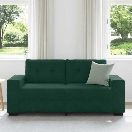 Vidaxl loveseat sofa donkergroen 180x77x82 cm fluweel