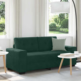 Vidaxl loveseat sofa donkergroen 180x77x82 cm fluweel