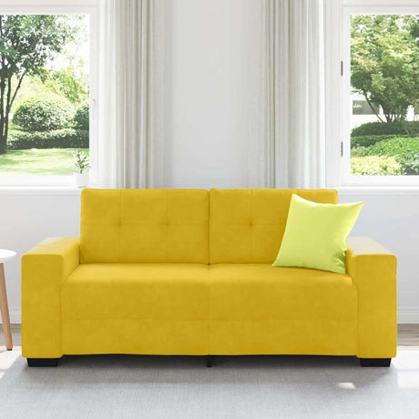 Vidaxl loveseat sofa geel 180x77x82 cm fluweel