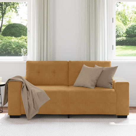 Vidaxl loveseat sofa bruin 180x77x82 cm fluweel