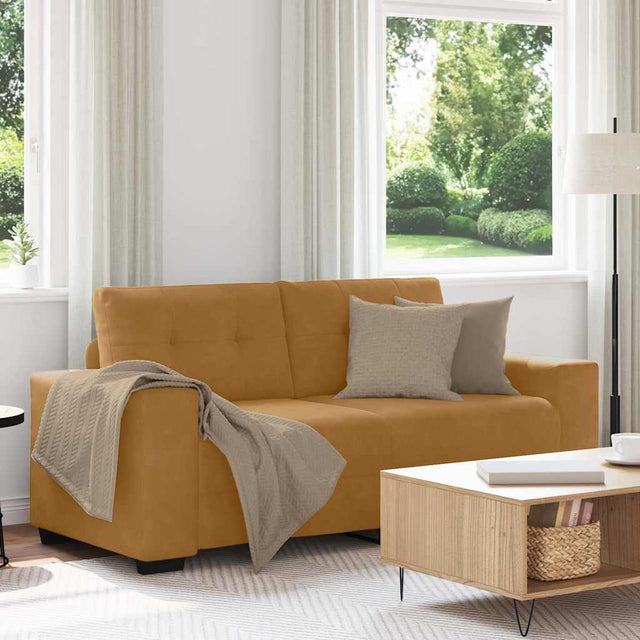 Vidaxl loveseat sofa bruin 180x77x82 cm fluweel