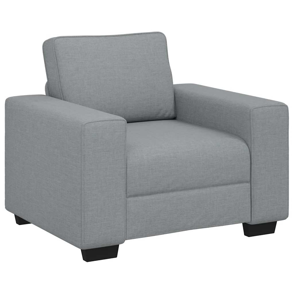 Vidaxl fauteuil 100x77x82 cm stof lichtgrijs