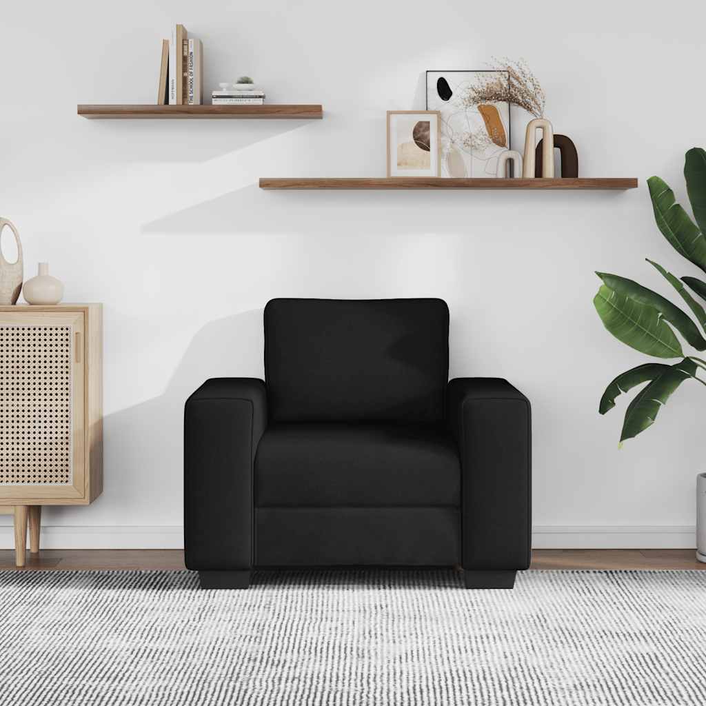 Vidaxl fauteuil 100x77x82 cm stof zwart