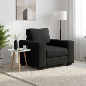 Vidaxl fauteuil 100x77x82 cm stof zwart