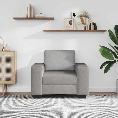 Vidaxl sofastoel wolkgrijs 100x77x82 cm stof